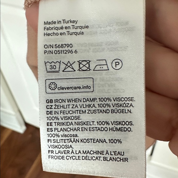 H&M ROSE GOLD SATIN MIDI SLIP DRESS SIZE 4 NWT - Picture 6 of 10